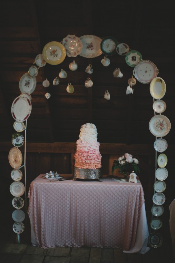 Wedding cake- made by our friend and artist Beverly Toves!